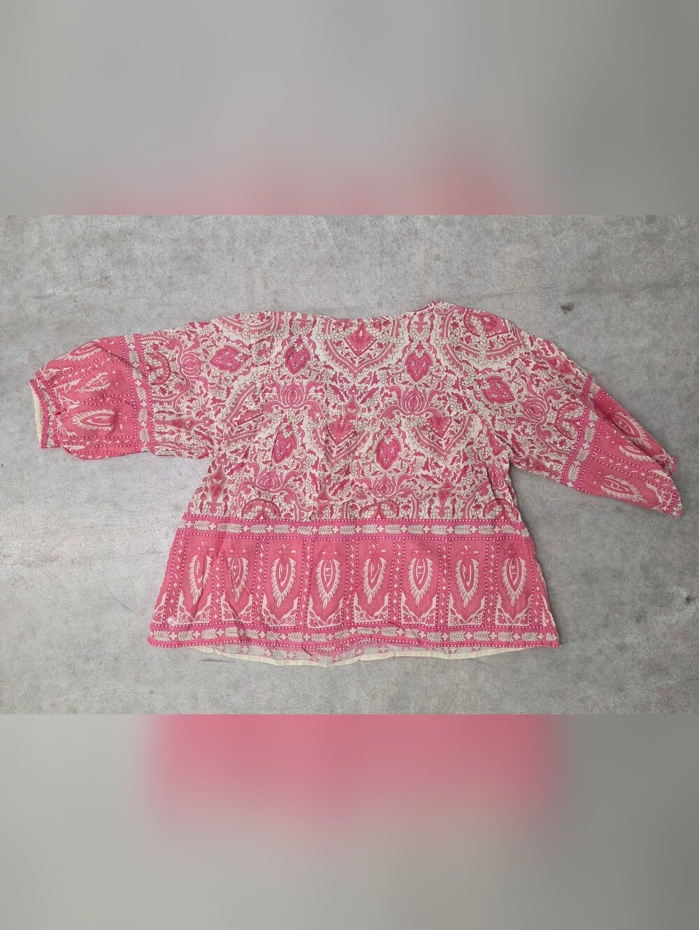 NATURAL LIFE Coral-Pink Printed Boho Tunic - Picture 2 of 7